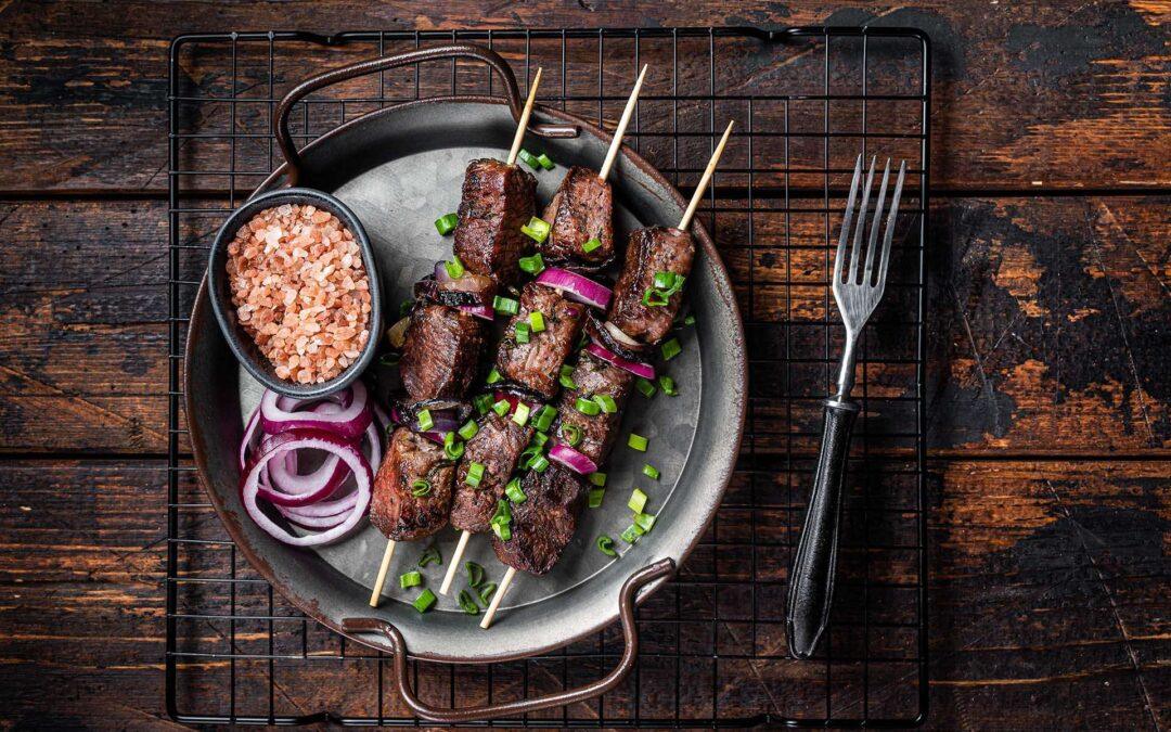 Grilled Grass-Fed Beef Kebabs: A Yajambee Farms Delight