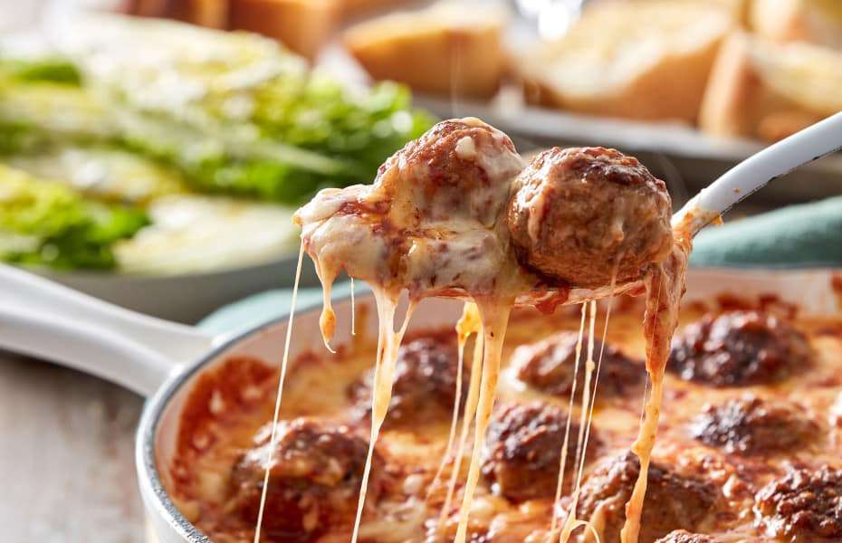 Cheesy Baked Meatballs